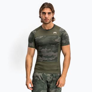 Rashguard Herren Venum G-Fit Air Men'S Short Sleeve Rashguard army camo