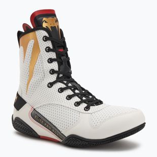 Venum Elite Boxing Stiefel Eis/Gold Logo