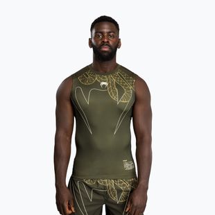 Herren-Rashguard Venum Serpenti Rashguards ärmellos khaki/bronze/ivory