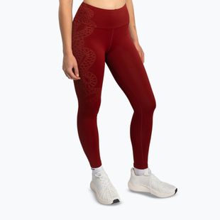 Damen Trainingsleggings Venum Serpenti burgundy/ivory