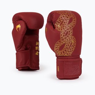 Boxhandschuhe Venum Serpenti Boxing burgundy/ivory