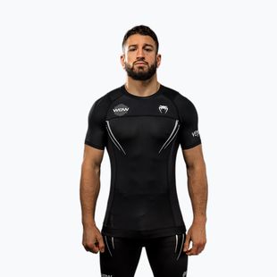 Herren Trainingsshirt Venum X WOW FC Rashguards schwarz/silbergrau