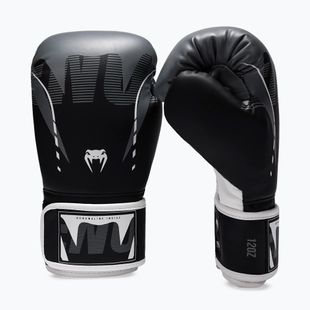 Boxhandschuhe Venum Adrenaline Boxing black/silver grey
