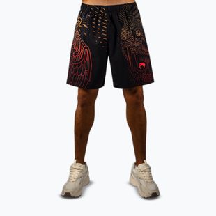Herren-Trainingsshorts Venum Quetzal Fury Training black/fury red/tangerine