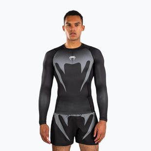 Herren Langarm-Rashguard Venum No Gi Rashguards black/silver grey