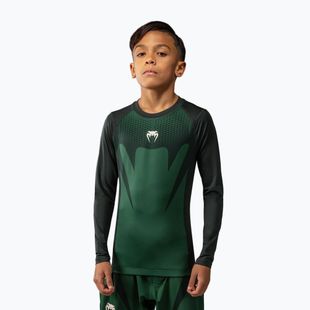 Kinder-Rashguard Venum Attack Kids Rashguard forest green/off white