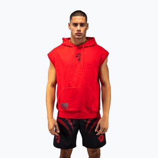 Herren-Kapuzenweste Venum x Mike Tyson Tiger Sleeveless Hoodie intense red/deep black