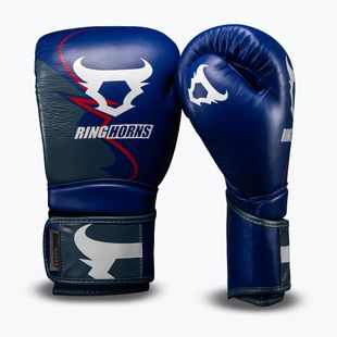 Boxhandschuhe Venum Ringhorns Charger Boxing navy blue/red