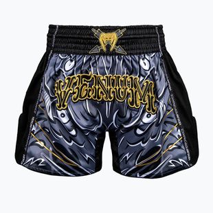 Herren-Trainingsshorts Venum Wolf Attack Muay Thai Shorts black/grey