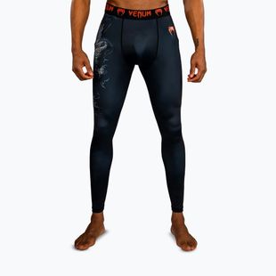 Herren-Trainingsleggings Venum Thunder Dragon Spats Black/Grey/Copper