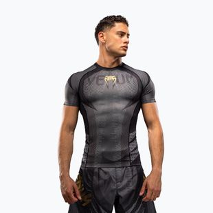 Herren-Rashguard Venum Galactic 3.0 Rashguard SS black/gold