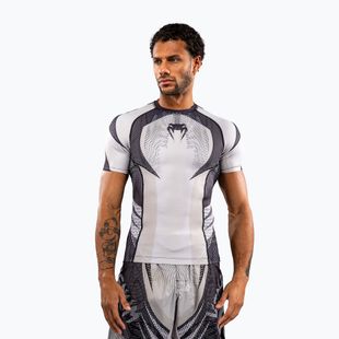 Herren-Rashguard Venum Galactic 3.0 Rashguard SS off white/black