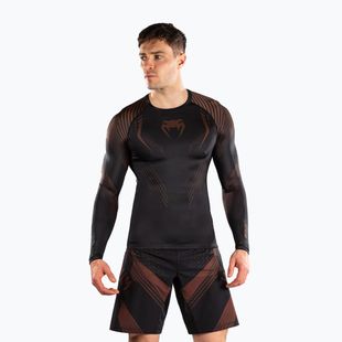 Herren Rashguard mit langen Ärmeln Venum No-Gi 6.0 Rashguard black/brown