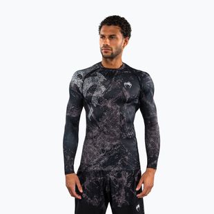 Herren Rashguard mit langen Ärmeln Venum Rage & Workout Rashguard LS black/grey