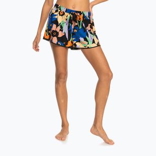 Schwimmshorts für Frauen ROXY Salty Tan 2021 anthracite flower jammin