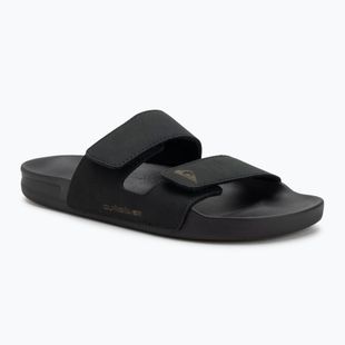 Quiksilver Herren Rivi Leder Double Adjust flip-flops schwarz 1