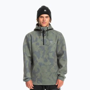 Quiksilver Shredder Hoodie Krawatte Farbstoff wahr schwarz Snowboard Sweatshirt
