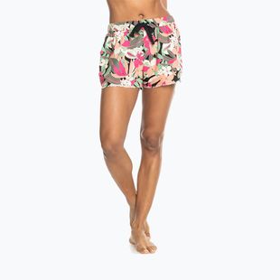 Women's ROXY Coastline Ride Shorts anthrazit Palmenlied Äxte