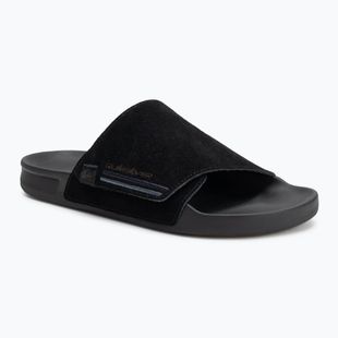 Quiksilver Rivi Suede Herren Flip-Flops schwarz 1