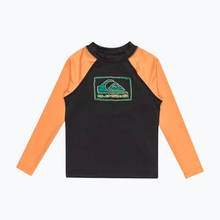 Quiksilver Everyday UPF50 schwarz/tangerine Kinder Schwimmen Longsleeve