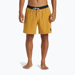 Herren Quiksilver Original Straight 17 senffarbene Badeshorts