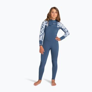 Kinder Schwimm-Neoprenanzug ROXY 4/3 mm Swell Series Chest Zip GBS Wetsuit wild wind drifter floral