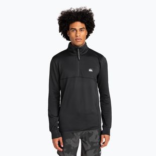 Snowboard Sweatshirt Hoodie  Herren Quiksilver Steep Point Half Zip Fleece true black