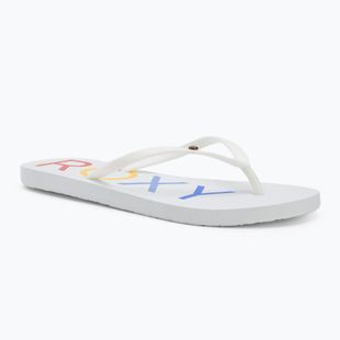 ROXY Sandy III Damen Flip Flops weiß/Regenbogen Monogramm