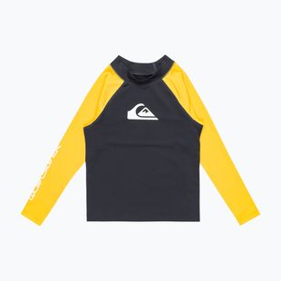 Quiksilver Everyday UPF50 dark navy/solar power Kinder Schwimmen Longsleeve