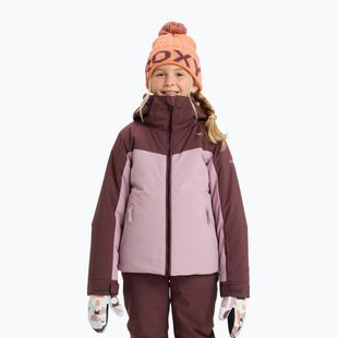 Kinder-Snowboardjacke ROXY Free Jet Block discreet mauve
