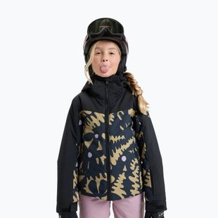 Kinder-Snowboardjacke ROXY Free Jet Block fennel seed big/flower rg