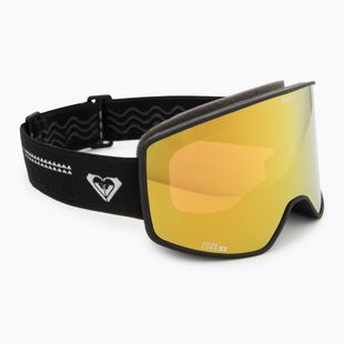 Damen-Snowboardbrille ROXY Storm W black/clux ml pink gold