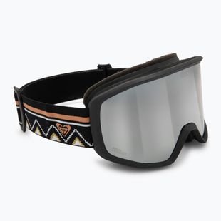 Damen-Snowboardbrille ROXY Izzy black/clux ml silver