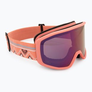 Damen-Snowboardbrille ROXY Izzy coral chic/clux ml l purple