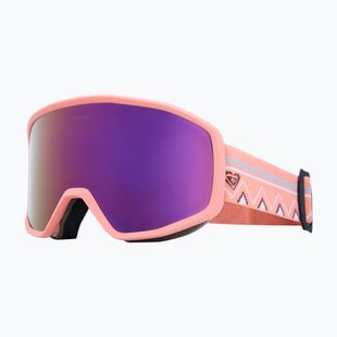 Damen-Snowboardbrille ROXY Izzy coral chic/clux ml l purple