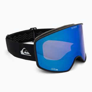 Snowboardbrille Quiksilver Storm black/black clux ml blue