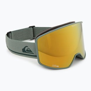 Skibrille Quiksilver Storm dark ivy/clux ml gold