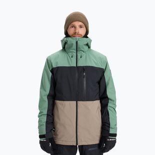 Herren Snowboardjacke Quiksilver Sycamore Block 20K dark ivy