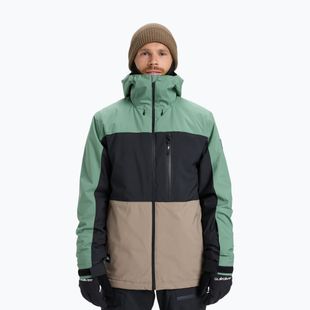 Herren Snowboardjacke Quiksilver Sycamore Block 20K dark ivy