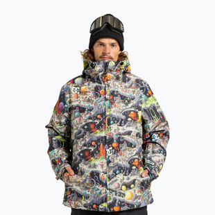 Herren Snowboardjacke DC Basis Print outer world black