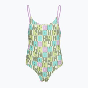Kinder-Badeanzug einteilig ROXY Letter Up oil green letter up