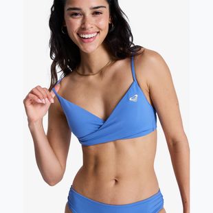 Oberteil des Badeanzugs ROXY Solid Essentials Wrap Bralette dutch blue