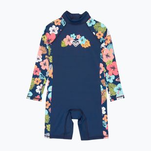 Kinder-Overall UPF 50+ ROXY Morning Flower Springsuit mood indigo morning flowers