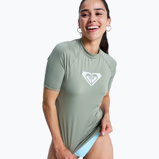 Damen Schwimmshirt ROXY Whole Hearted oil green