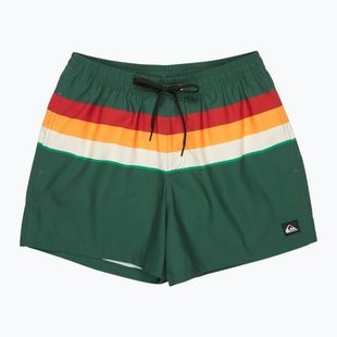 Herren-Badeshorts Quiksilver Everyday Printed Volley 15" forest outside stripe