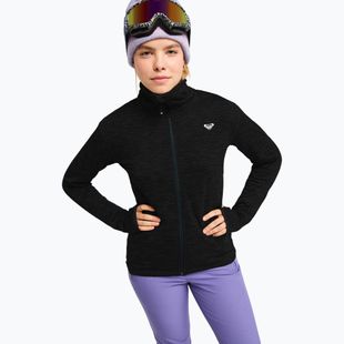 Fleecejacke für Damen ROXY Snowstride Full Zip true black