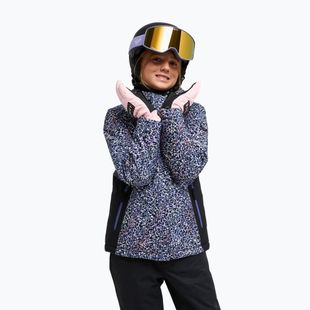 Kinder-Snowboardjacke ROXY Snowflare true black wildin out rg
