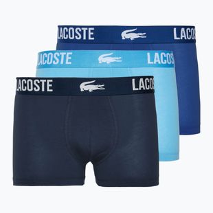 Lacoste Herren Boxershorts 5H3321 3 Paar bonnie/captain/navy blau