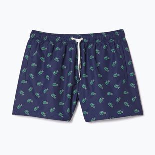 Herren Lacoste Badeshorts MH7188 navy blau/multico