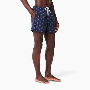 Herren Lacoste Badeshorts MH7188 navy blau/multico